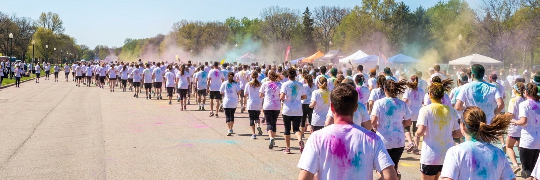 St. Johns County Parks & Rec Family Color Run 5k