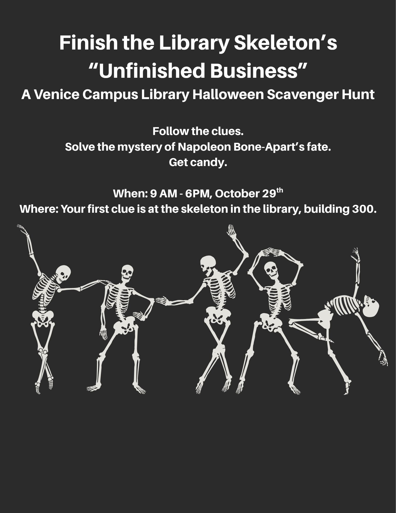 Venice Library Halloween Scavenger Hunt