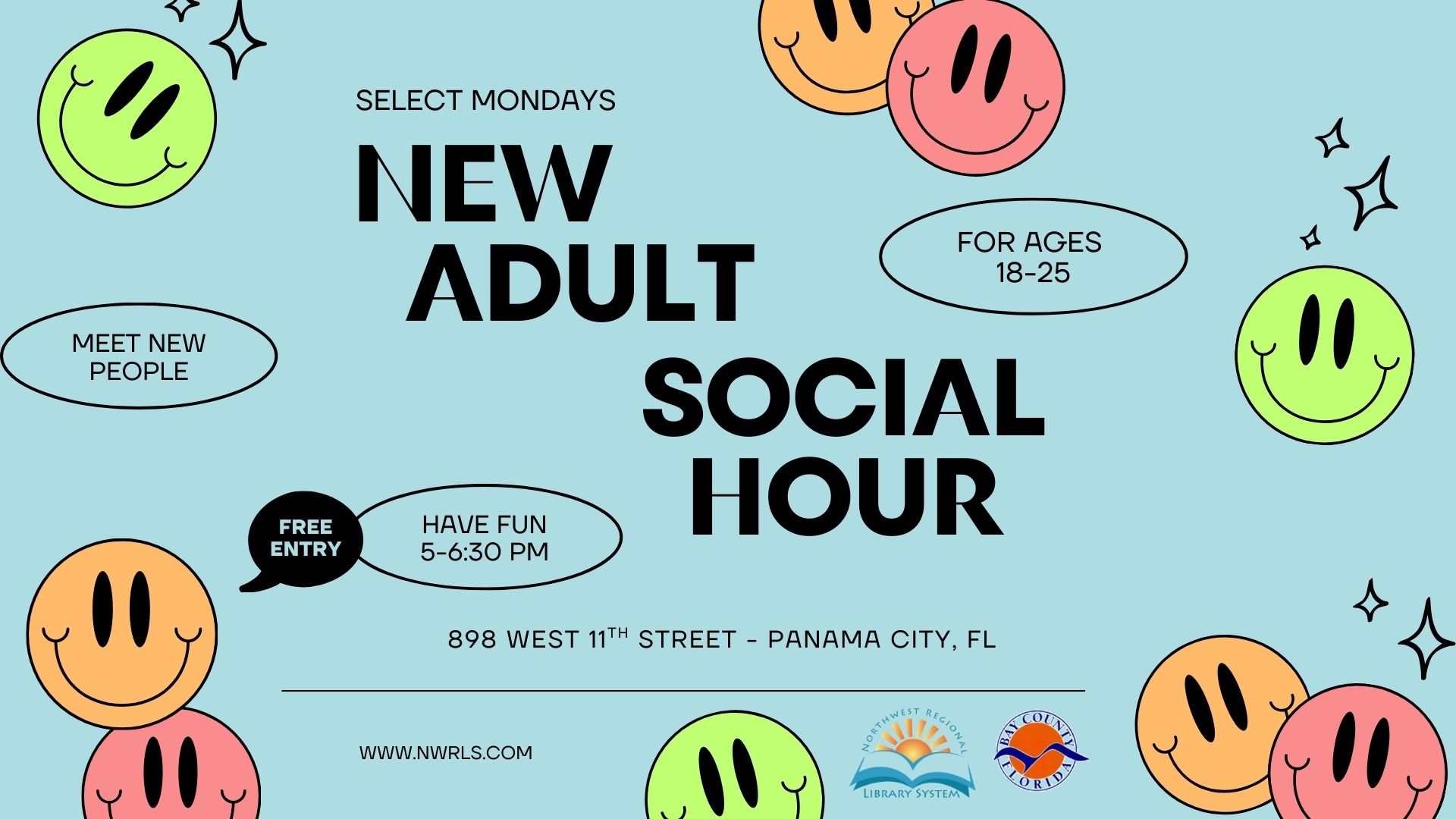New Adult Social Hour (Ages 18 - 25)
