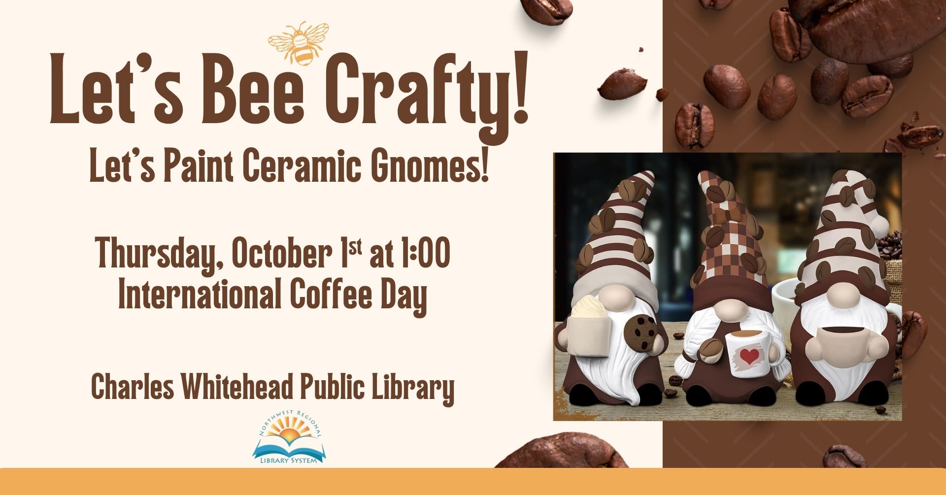 Let's Bee Crafty! Let's Paint Ceramic Gnomes!