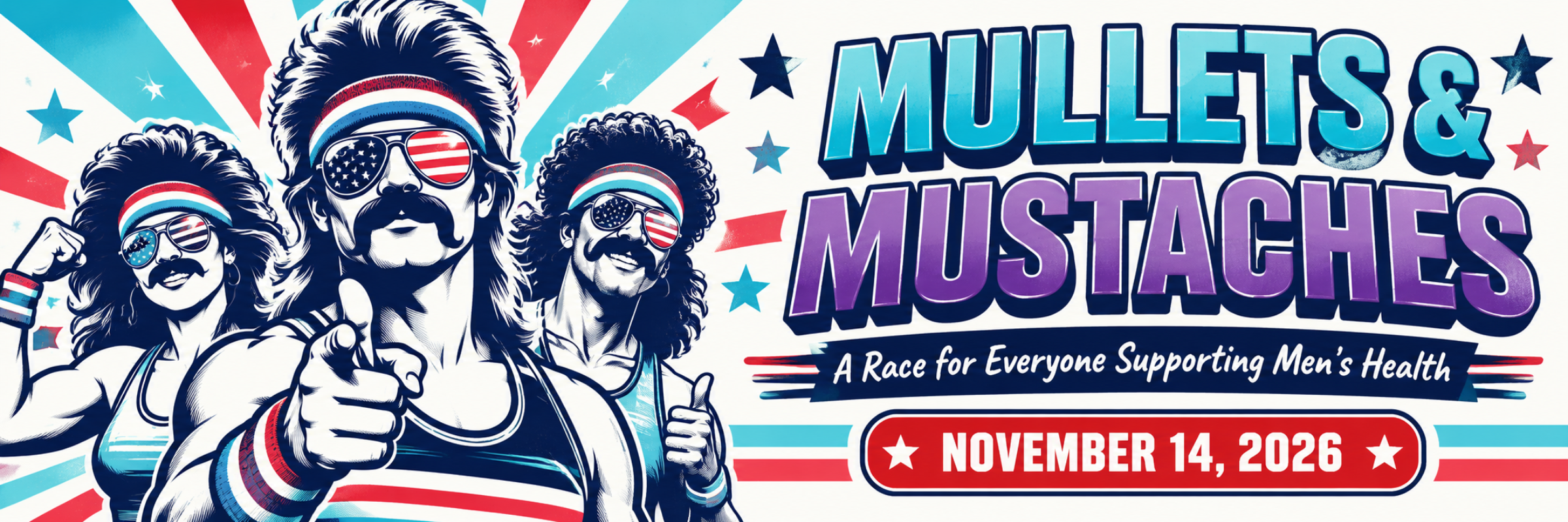 Mullets & Mustaches Run