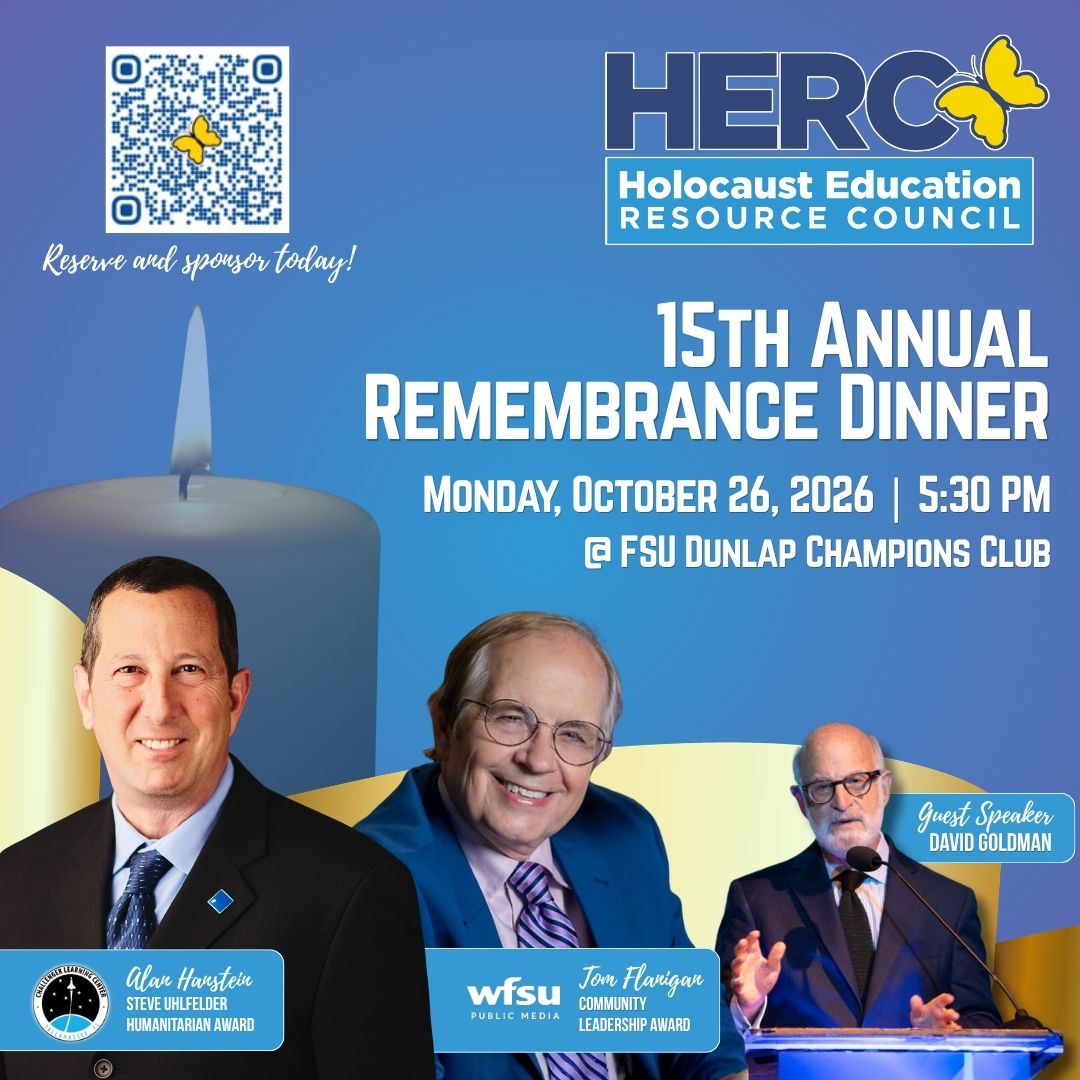 Holocaust Education Resource Council's 15th Annual Remembrance Dinner