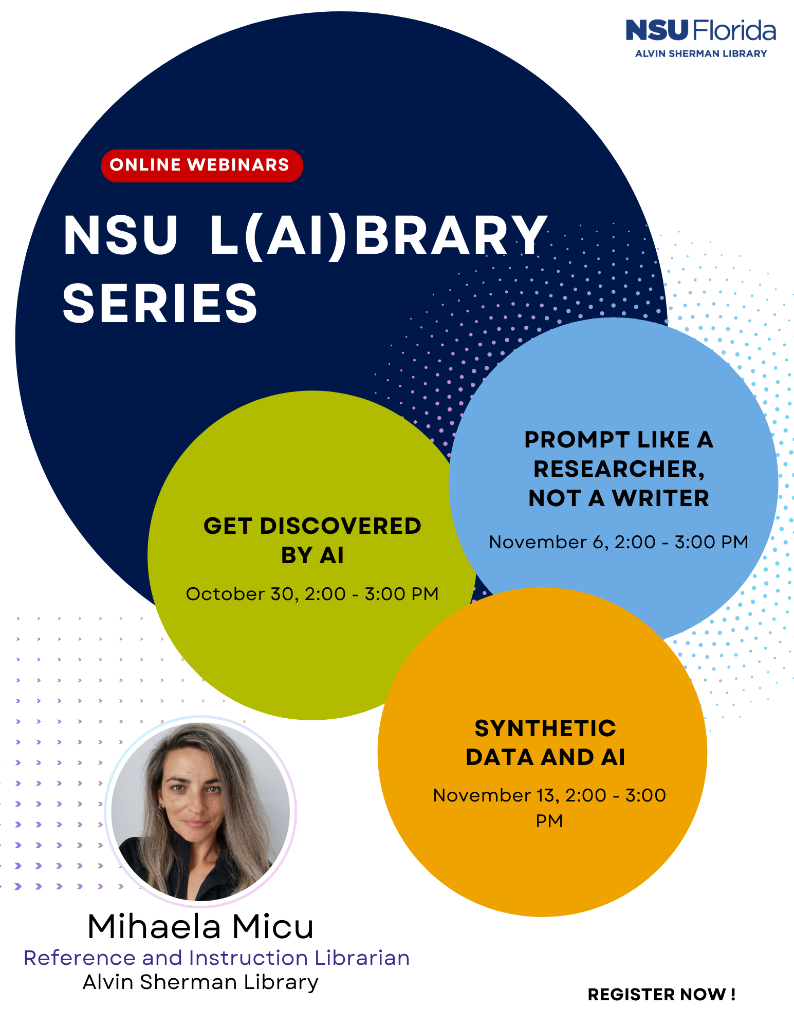 NSU L(AI)brary Series: Get Discovered by AI (Online)