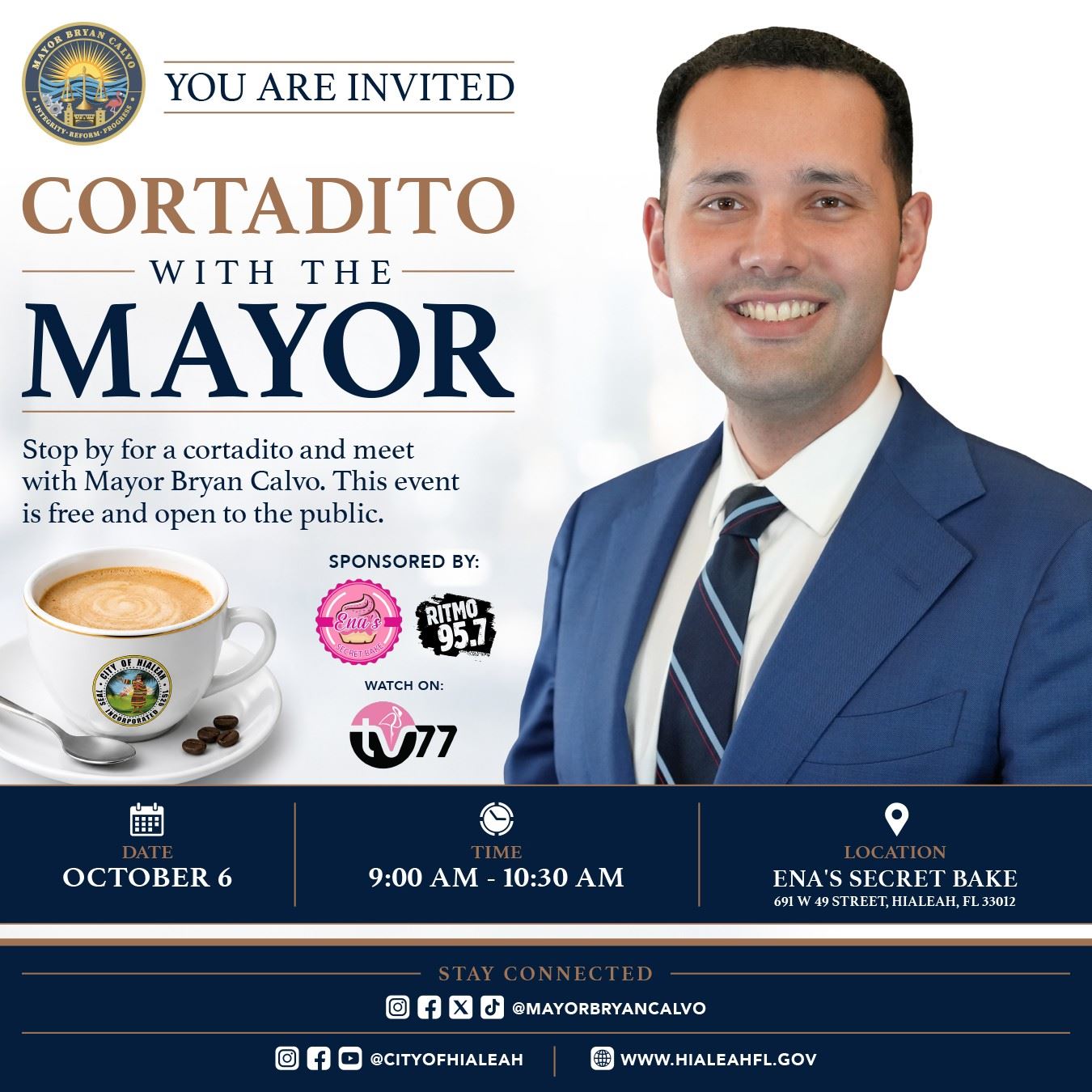 CORTADITO WITH THE MAYOR