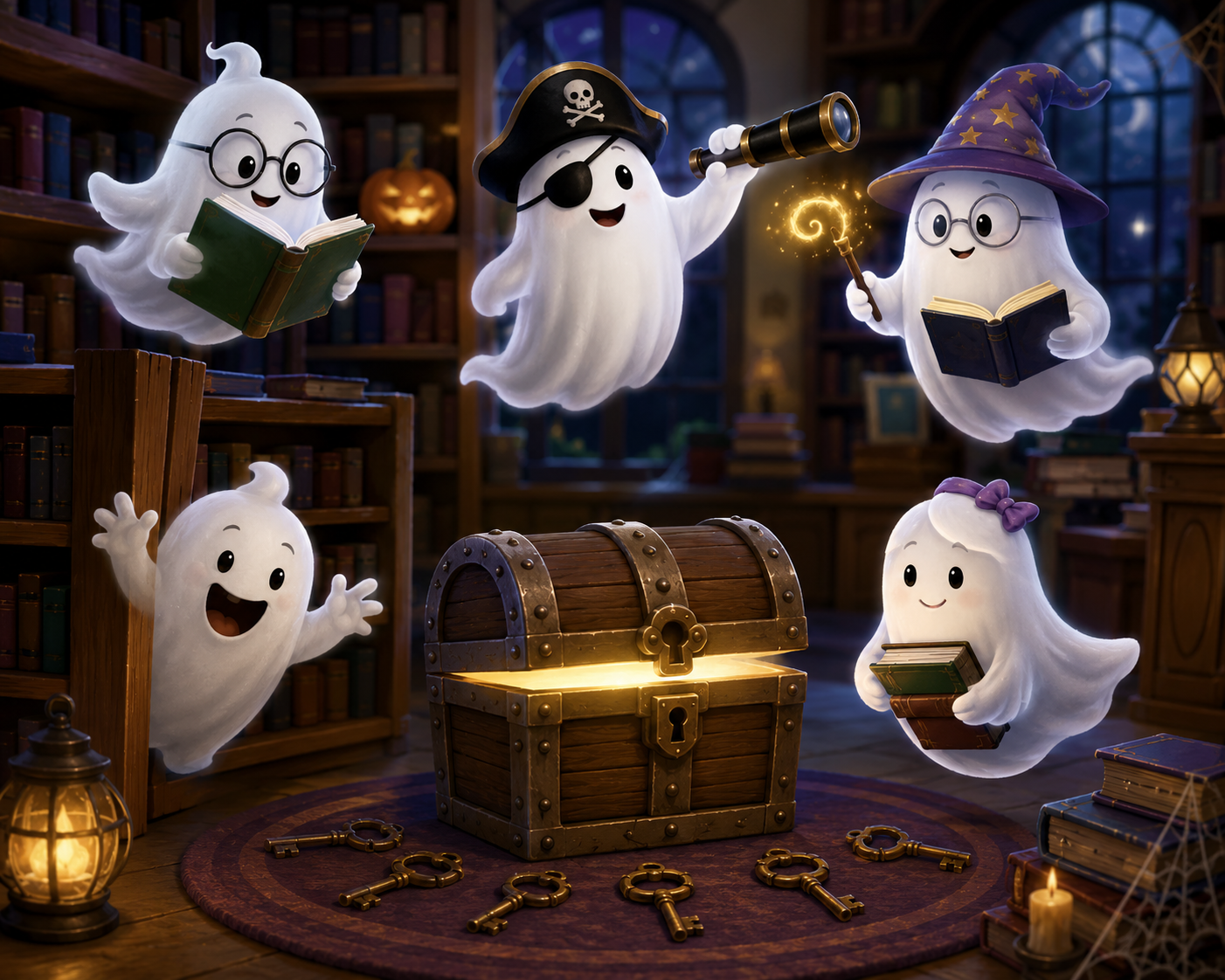 The Haunted Library Treasure Hunt