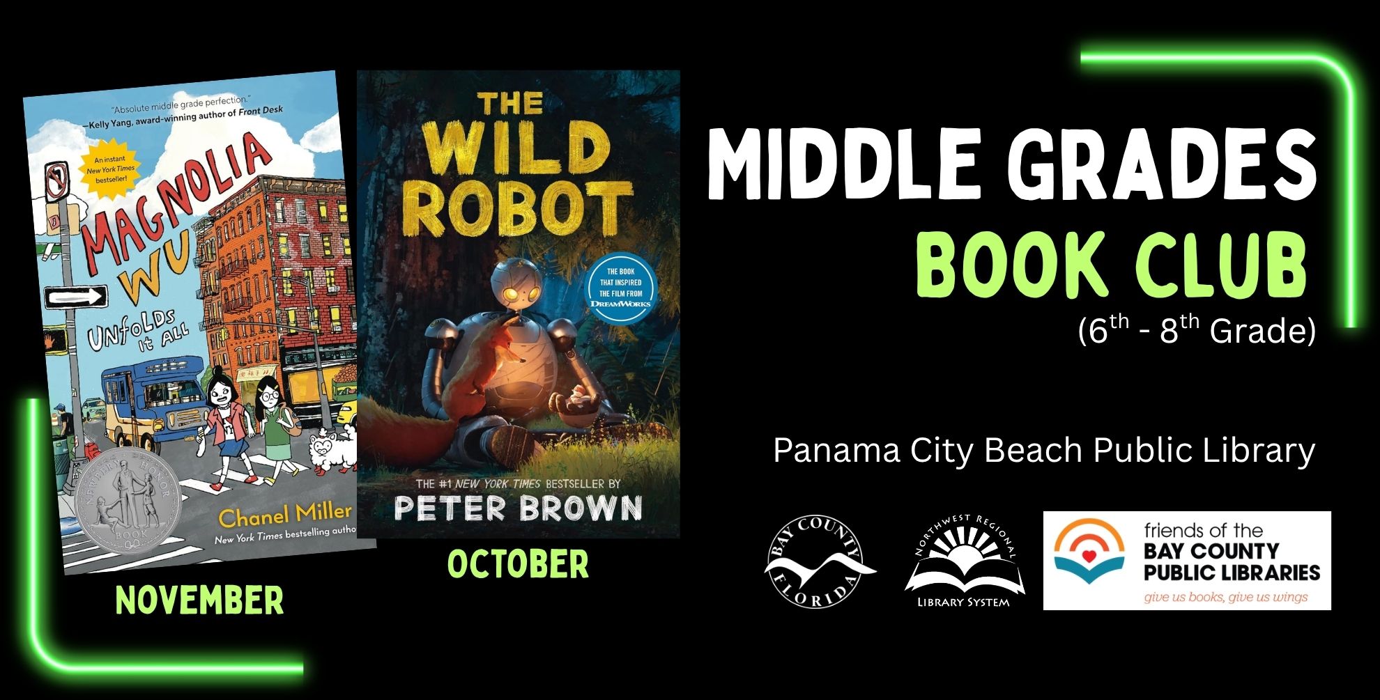 Middle Grades Book Club (Grades 6 - 8)